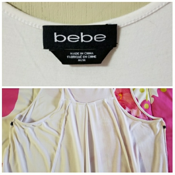 🌹😍 bebe Pink Orchids Racerback Tank - Picture 6 of 8